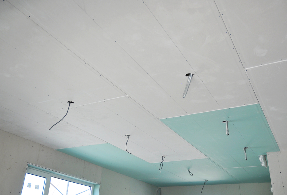 Structure de plafond BA13 prête à fermer